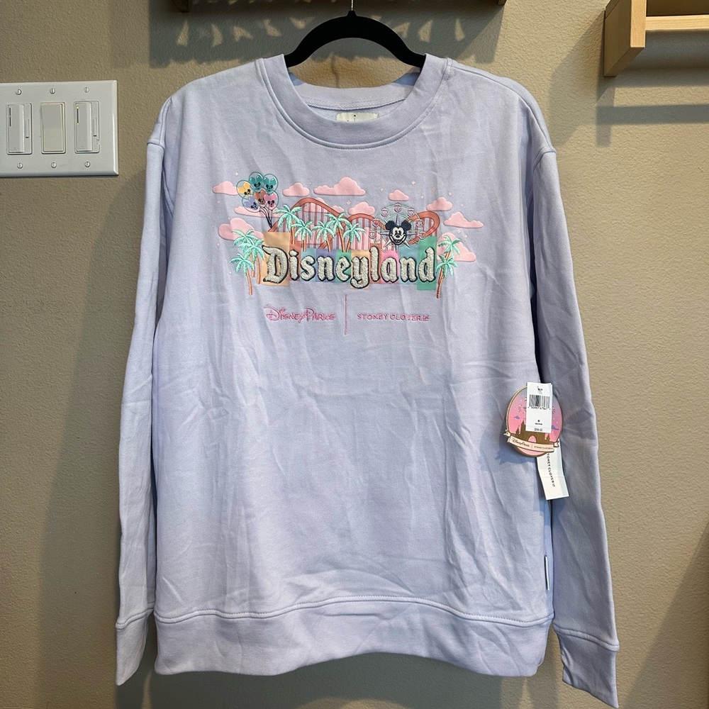 Stoney Clover Lane Disneyland Marquee Pullover Sweatshirt for Women Size M